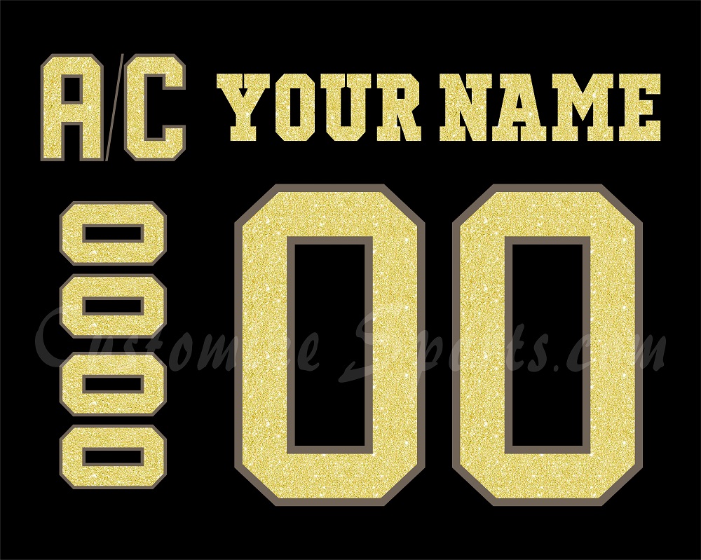 Monroe Moccasins Customized Number Kit for 2024-Present Black Jersey