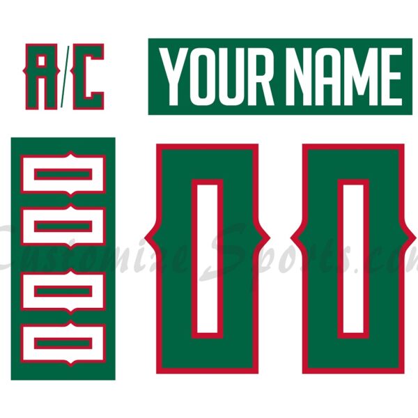 San Diego Gulls Customized Number Kit For 2023-2024 Mexican Heritage Night Jersey