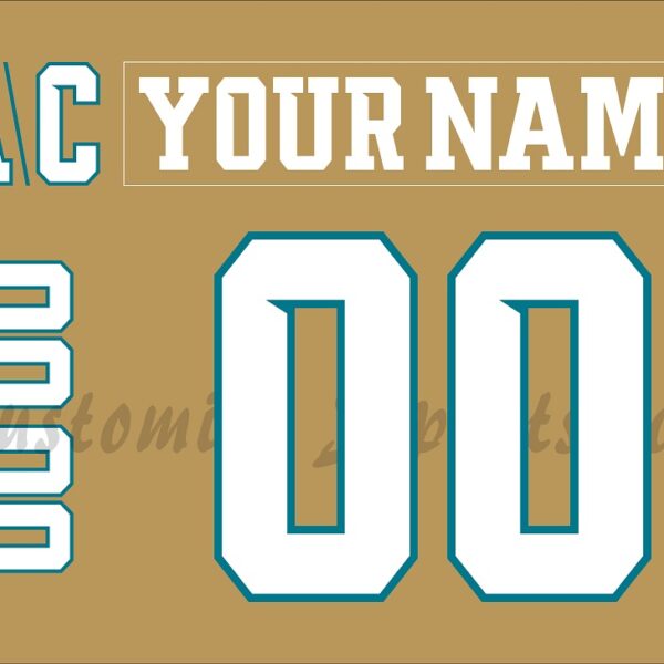 Tahoe Knight Monsters Customized Number Kit for 2024-Present 3rd Jersey