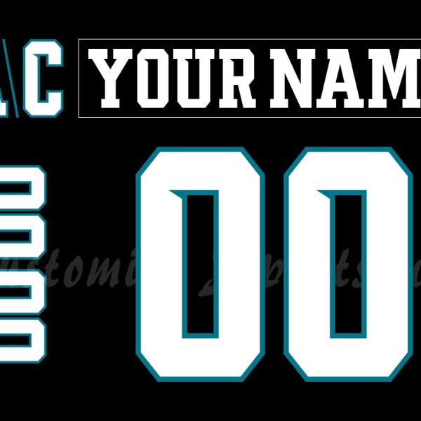 Tahoe Knight Monsters Customized Number Kit for 2024-Present Away Jersey