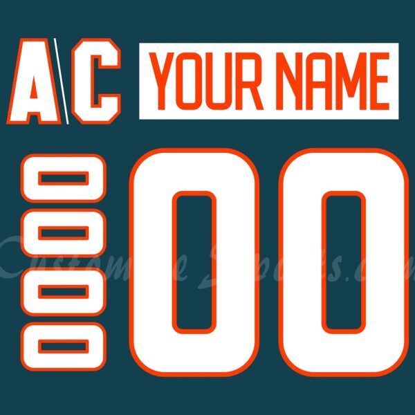 Hershey Bears Customized Number Kit for 2025 Autism Awareness Jersey