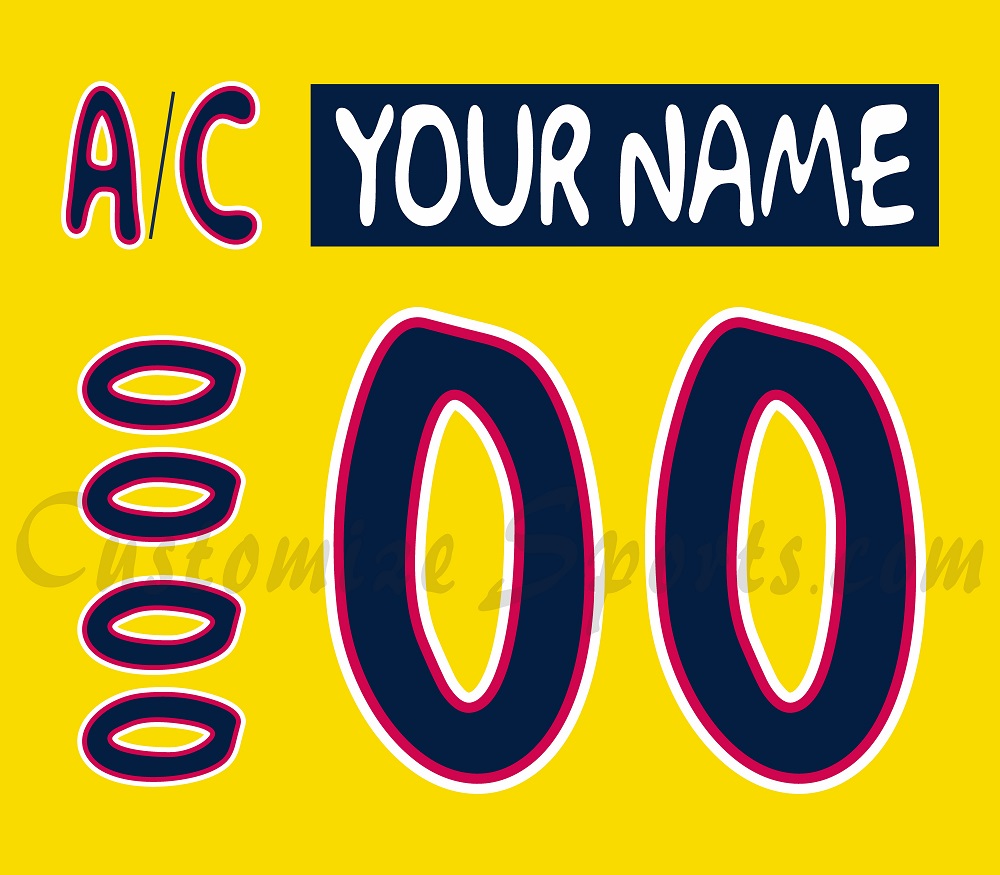 Springfield Thunderbirds Customized Number Kit for 2025 Ice-O-Topes jersey