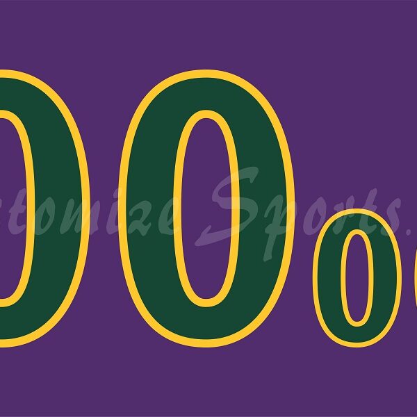 Baseball St. Catharines Stompers Customized Number Kit for 1996-1999 Purple Jersey