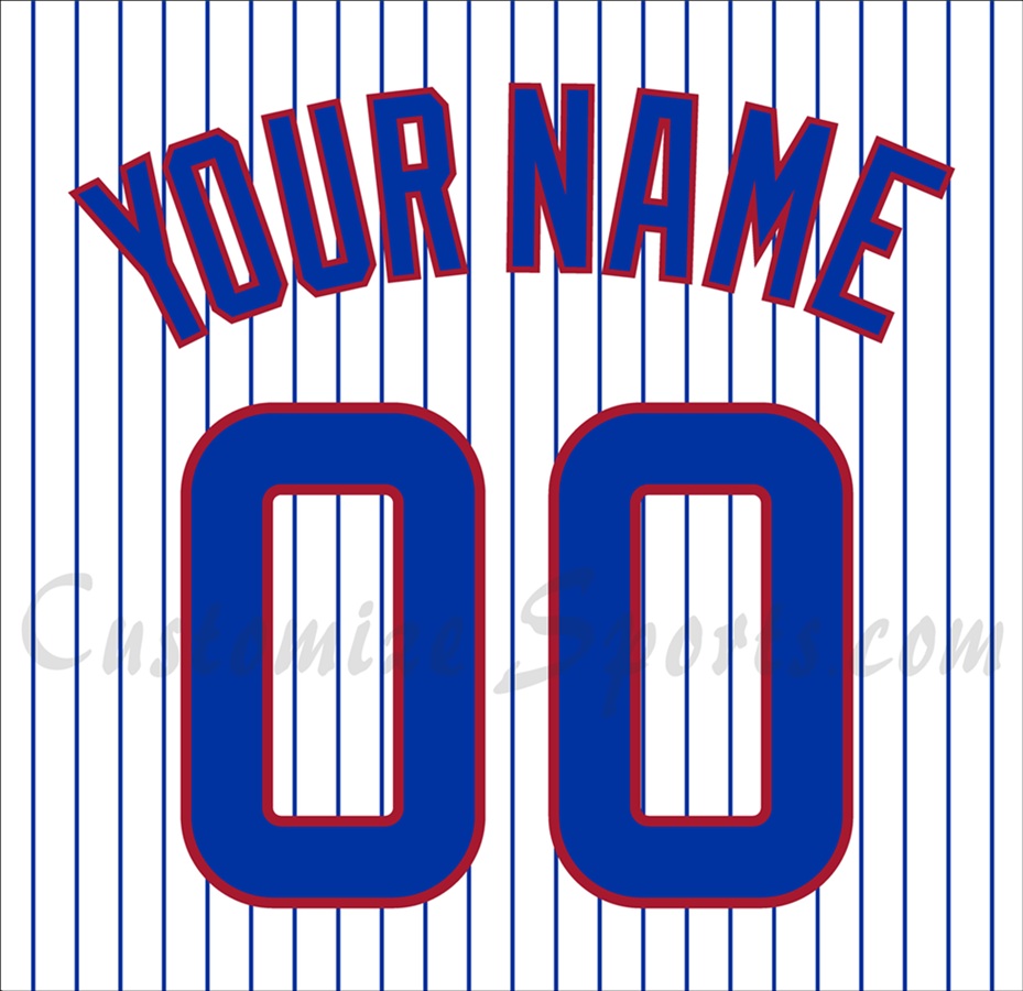 Baseball Chicago Cubs Customized Number Kit for 2025-Present Home Jersey