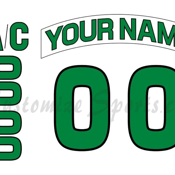 NCAA Michigan State Spartans Customized Number Kit for 2025 Retro Hockey Jersey