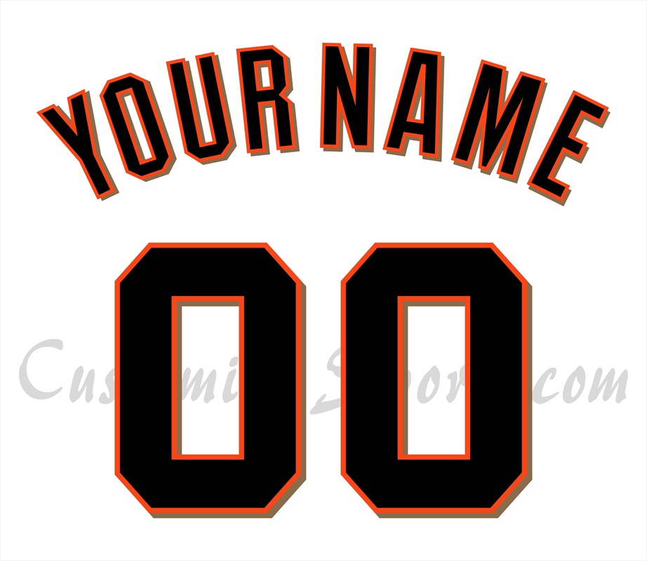 Baseball San Francisco Giants Customized Number Kit For 2025-Present Home Jersey