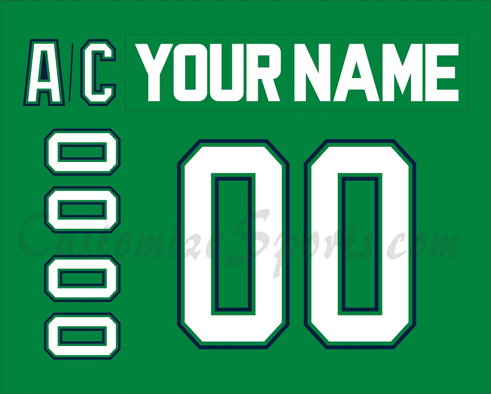Seattle Thunderbirds Customized Number Kit for 2025-Present 3rd Jersey
