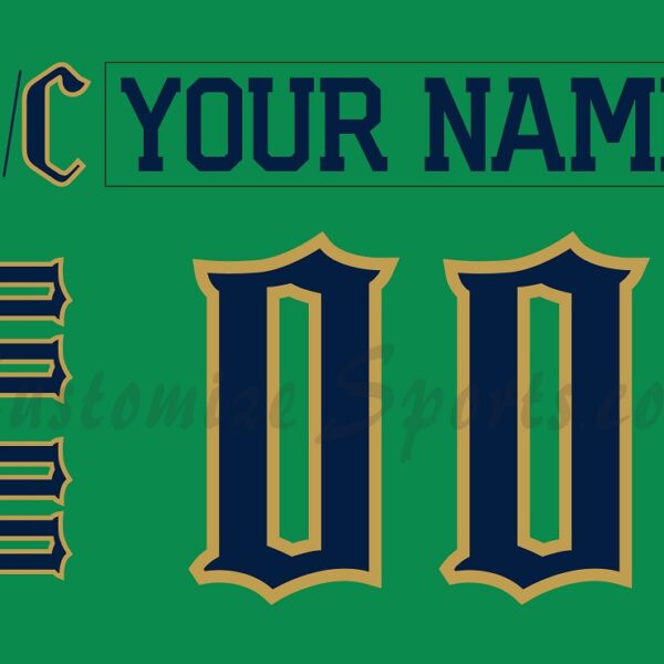 Toledo Walleye Customized Number Kit for 2025 St Cat Trick's Day Jersey