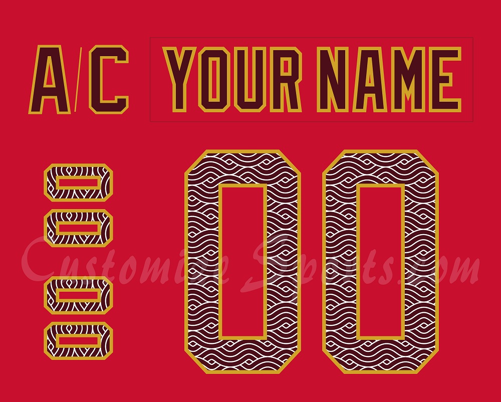 Anaheim Ducks Customized Number Kit for 2024 Dragon Lunar New Year Jersey