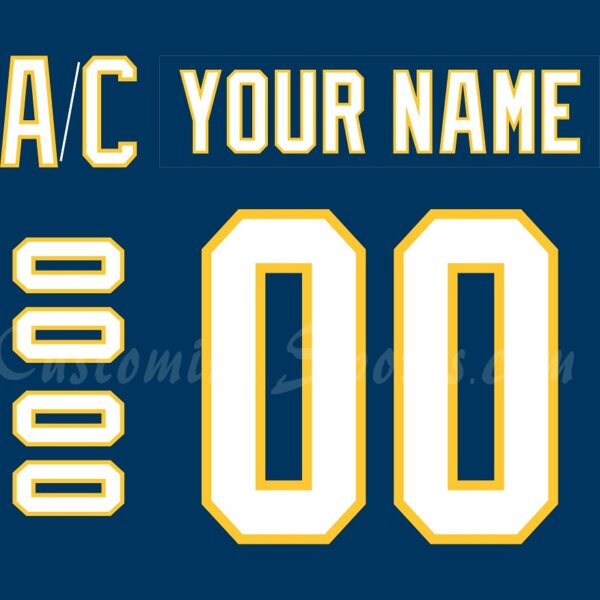 Hartford Wolfpack Customized Number Kit For 50th anniversary Jersey