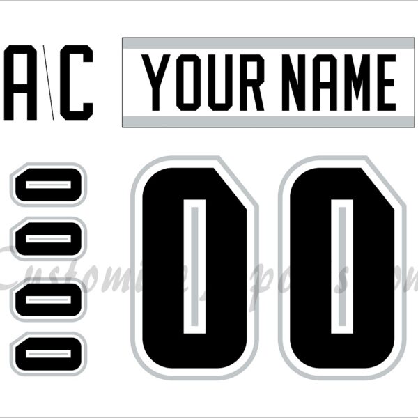 Henderson Silver Knights Customized Number Kit for 2024-2025 Star Wars Jersey