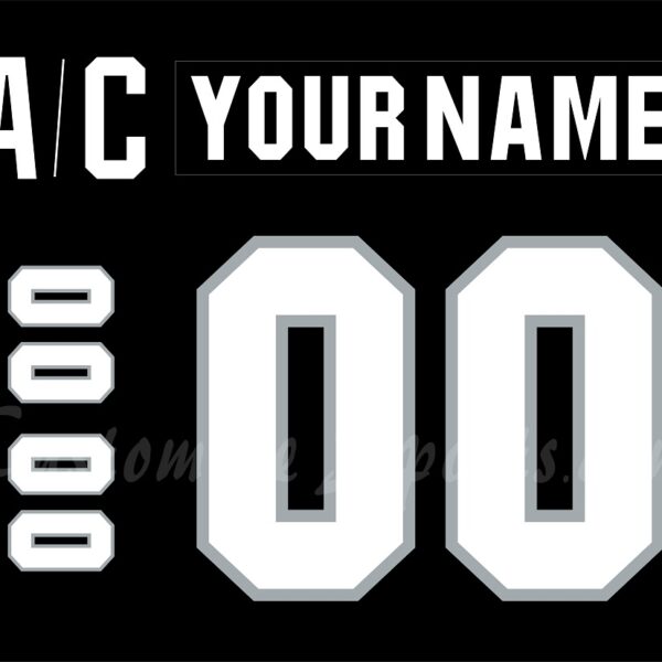 IIHF Team New Zealand Customized Number Kit for 2001-2002 Away Jersey