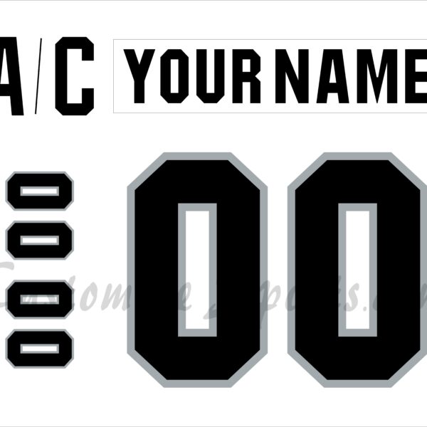 IIHF Team New Zealand Customized Number Kit for 2001-2002 Home Jersey