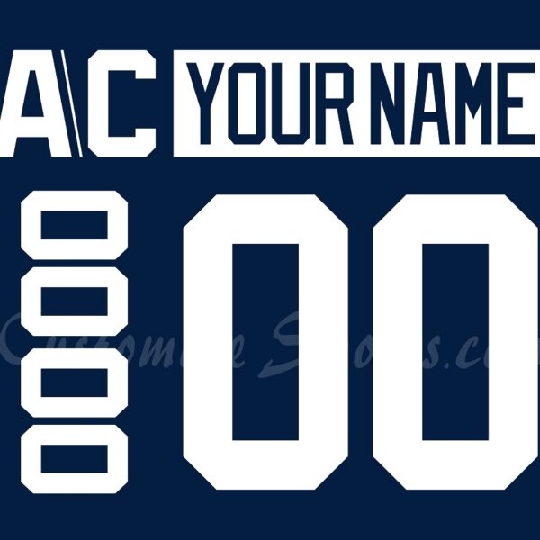 NCAA Pennsylvania State University Customized Number Kit for 2014-Present Navy Hockey Jersey