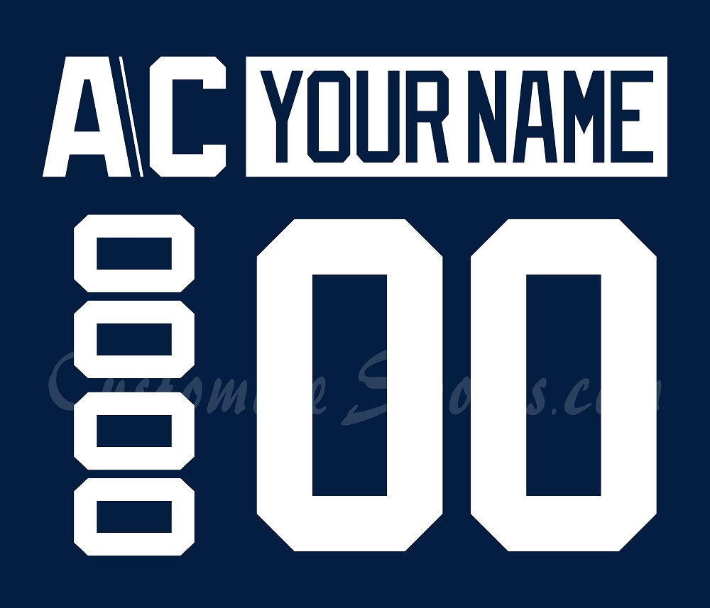 NCAA Pennsylvania State University Customized Number Kit for 2014-Present Navy Hockey Jersey
