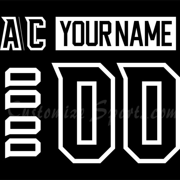 Rockford IceHogs Customized Number Kit For 2024-2025 3rd Jersey