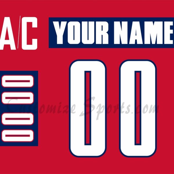 IIHF Team Russia Customized Number Kit for 2001-2005 Red Hockey Jersey
