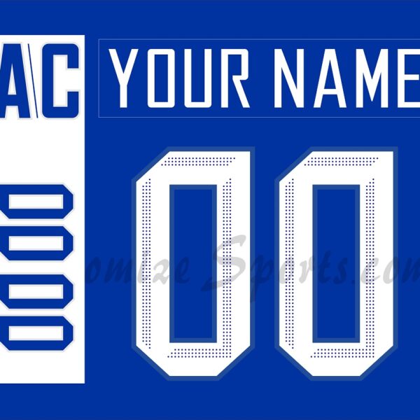 IIHF Team Slovakia Customized Number Kit For 2019 Blue Hockey Jersey