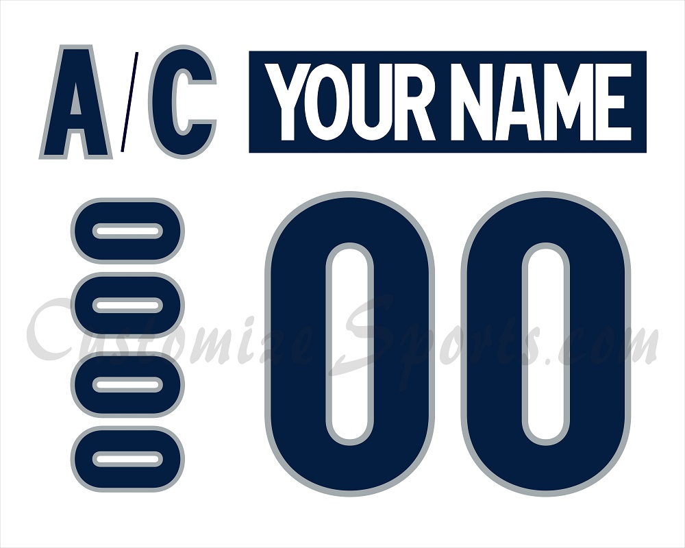 Tri-City Americans Customized Number Kit for 2010-2015 Home Jersey