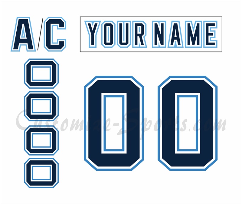 NCAA University of Maine Customized Number Kit For 2017-Present White Hockey Jersey