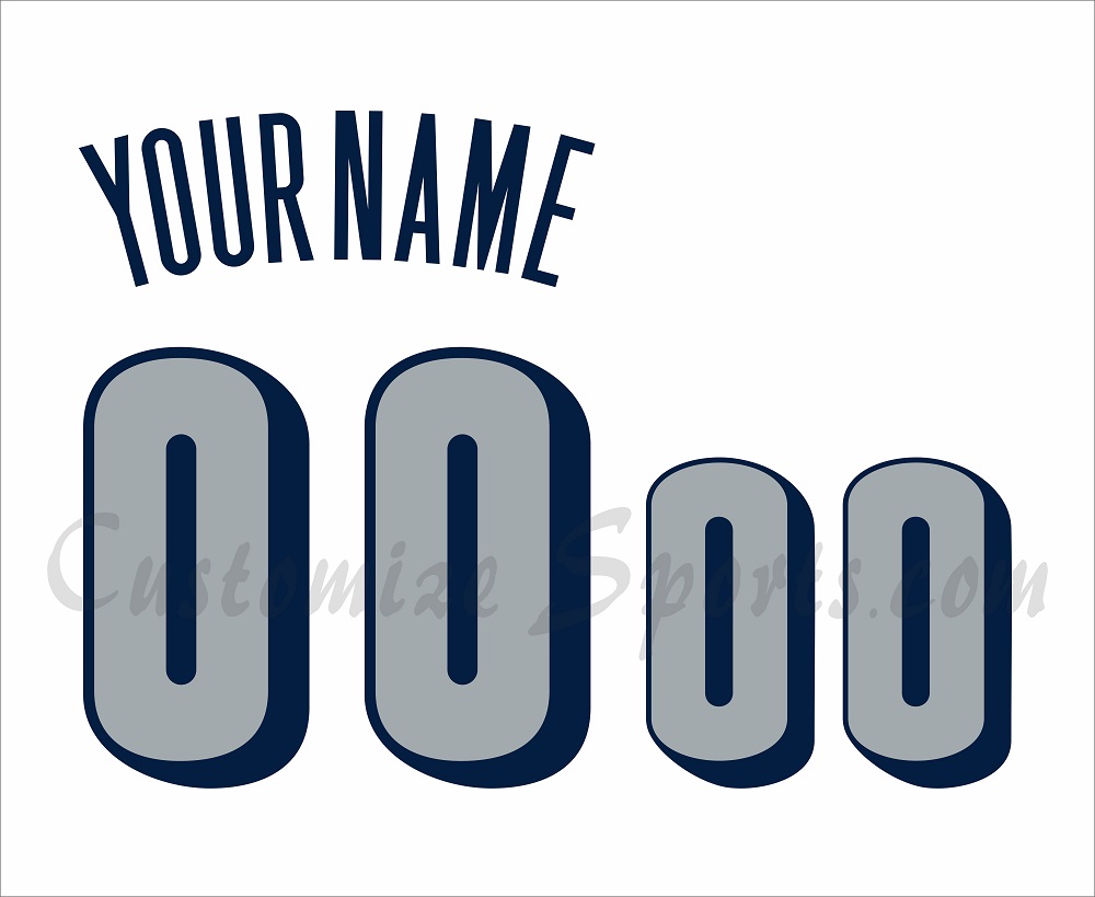 NCAA Georgetown Hoyas Customized Number Kit for 1999-2003 White Basketball Jersey