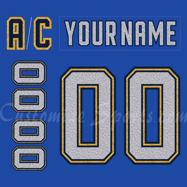 Henderson Silver Knights Customized Number Kit for 2023-2024 Nevada Day Jersey