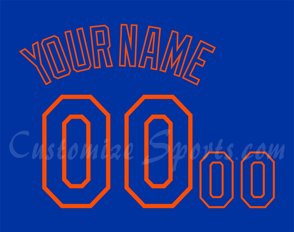 Baseball New York Mets Customized Number Kit for 2025 Spring training Jersey