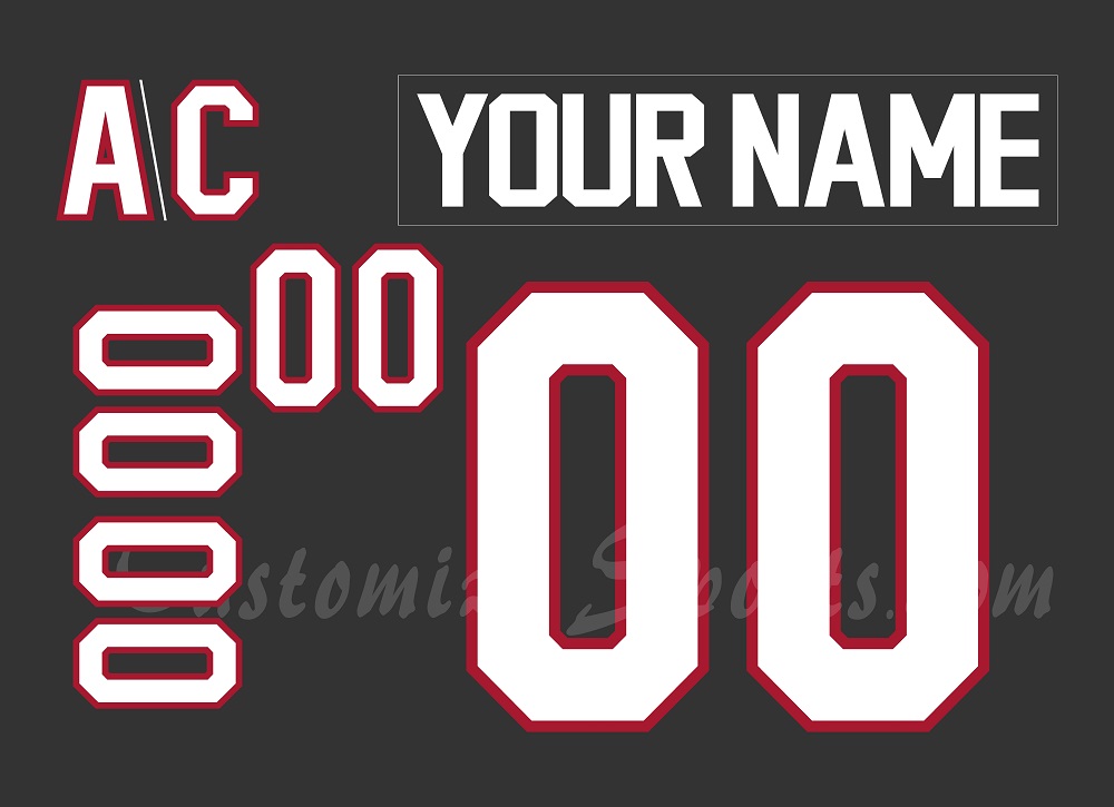 NCAA Ohio State Buckeyes Customized Number Kit For 2025 Frozen Confines Hockey Jersey