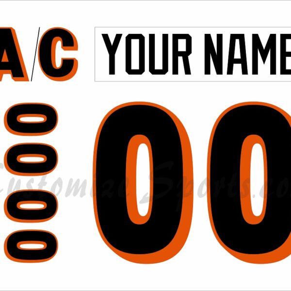 San Diego Gulls Customized Number Kit For 2000-2004 Home Jersey