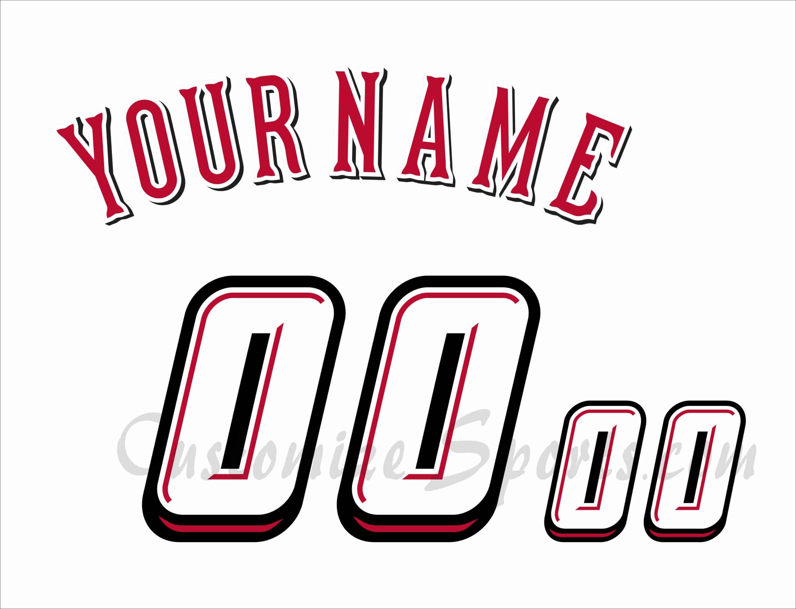 Baseball Cincinnati Reds Customized Number Kit for 2025 Speedway Classic jersey