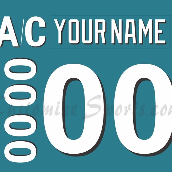 IHL All Star Customized Number Kit for 1995 East Jersey