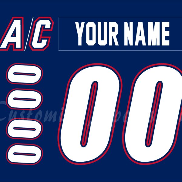 NCAA UMass Lowell River Hawks Customized Number Kit For 2008-2013 Away Hockey Jersey