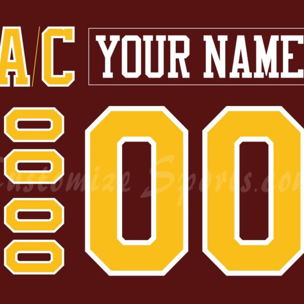 NCAA Minnesota Golden Gophers Customized Number Kit For 2025-Present Away Hockey Jersey