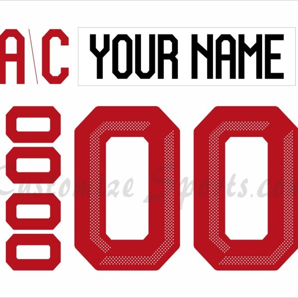 IIHF Team Canada Customized Number Kit for 2026 Winter Olympic White Hockey Jersey