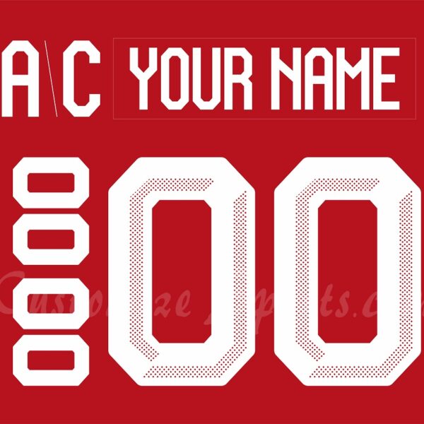 IIHF Team Canada Customized Number Kit for 2026 Winter Olympic Red Hockey Jersey